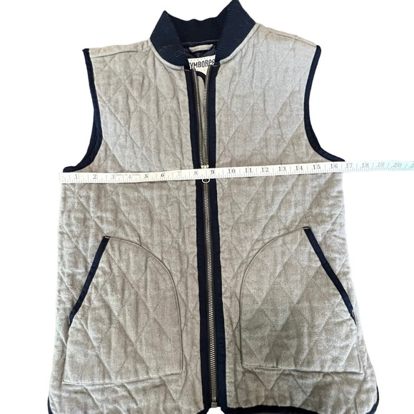 NEW Boys Gymboree Heather Granite Quilted Flannel Zip-Up Vest large (10/12) - Picture 6 of 12